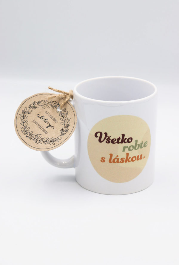 Keramický hrnček „VŠETKO S LÁSKOU"