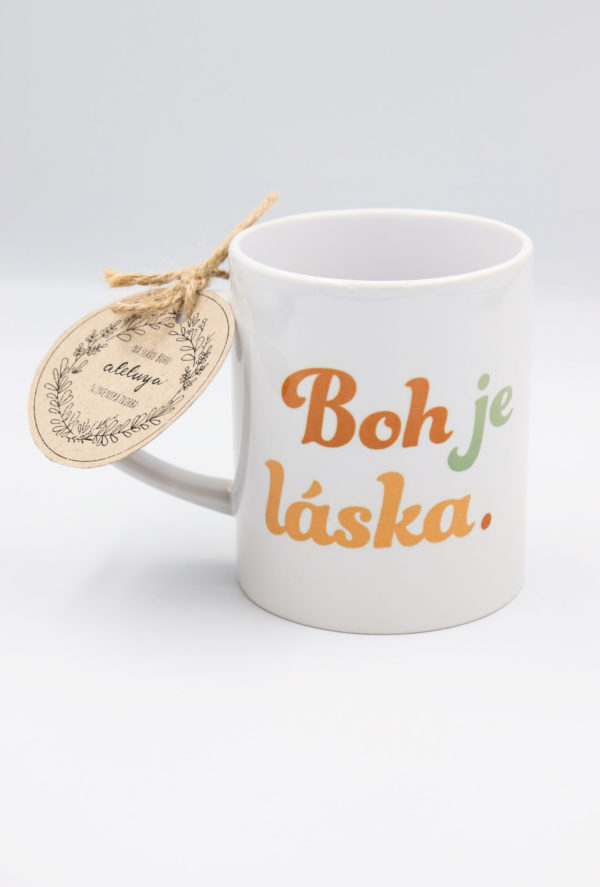 Keramický hrnček „BOH JE LÁSKA"