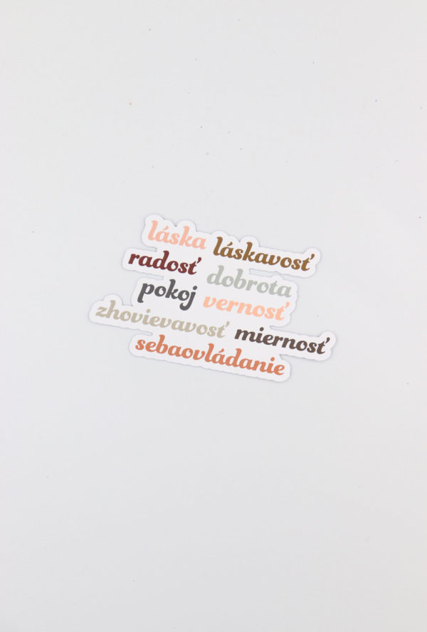 Papierová nálepka "DARY DUCHA SVÄTÉHO"