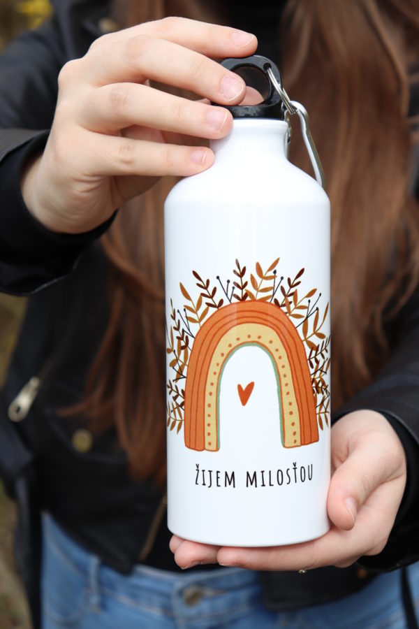 Turistická fľaša „ŽIJEM MILOSŤOU“