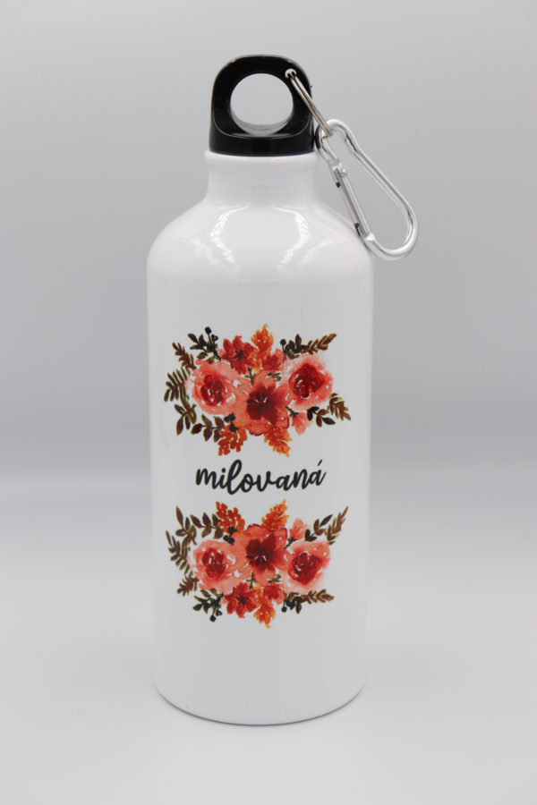 Turistická fľaša „MILOVANÁ“ kvety - Image 6