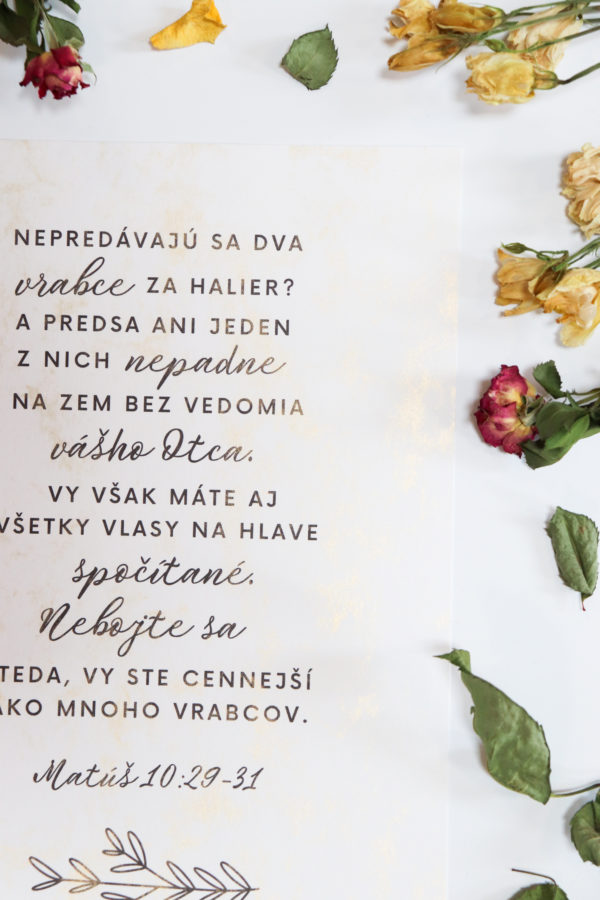 Art print "CENNEJŠÍ AKO VRABCE" - Image 2