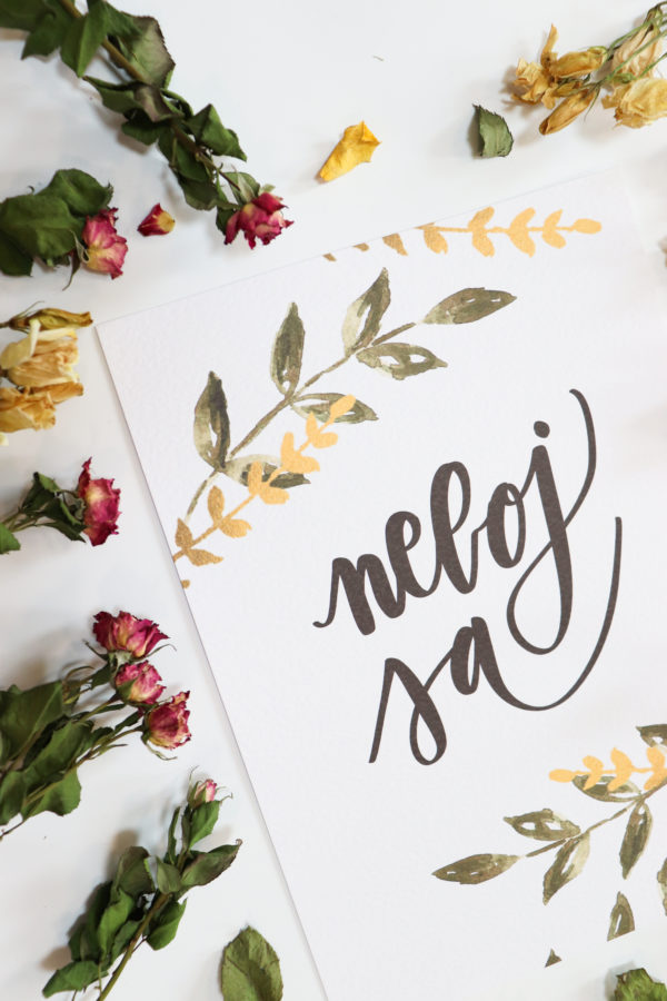 Art print "NEBOJ SA" vetvičky - Image 2