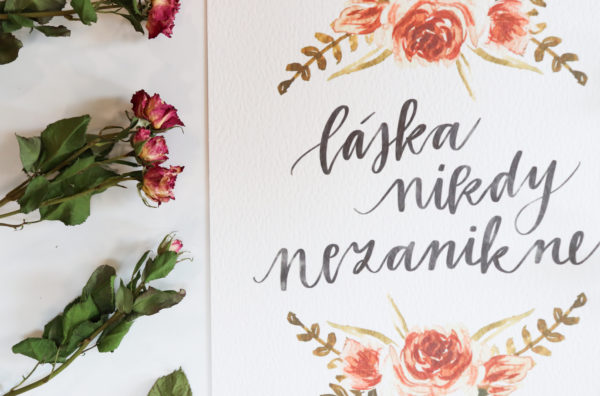 Art print "LÁSKA NIKDY NEZANIKNE" - Image 3