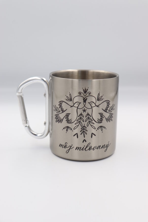Termohrnčeky s karabínkou „MÔJ MILOVANÝ & MOJA MILOVANÁ“ - Image 4