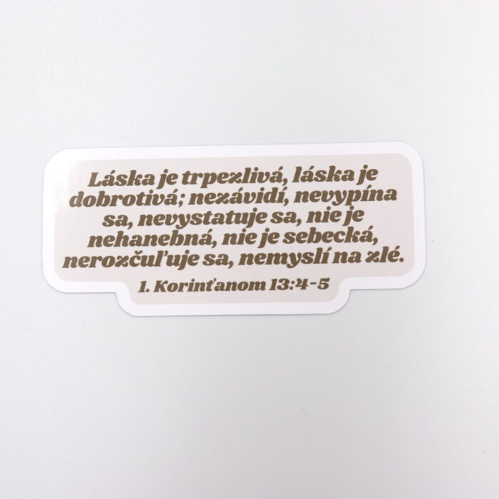 Papierová nálepka "HYMNUS NA LÁSKU"