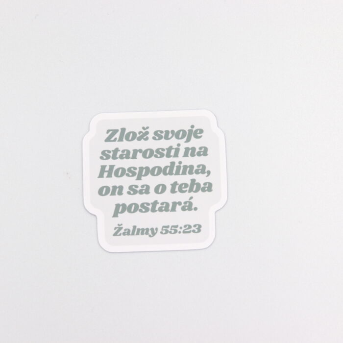 Papierová nálepka "ZLOŽ SVOJU STAROSŤ"